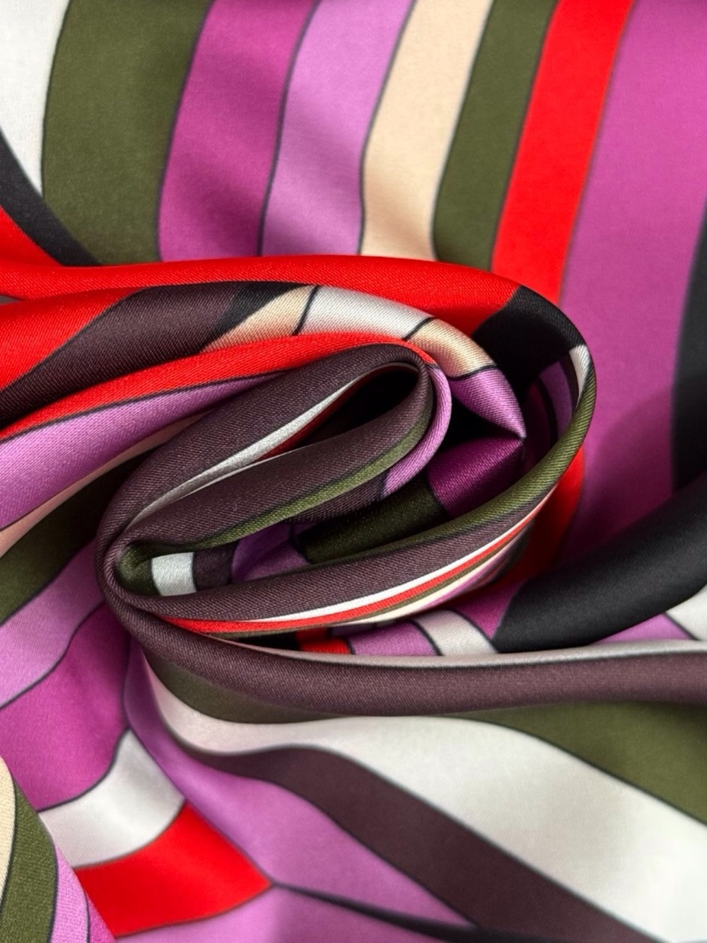 Emilio Pucci Multicolor Striped Halter Silk Scarf Top - Picture 4 of 8